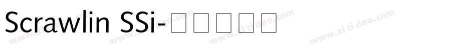 Scrawlin SSi字体转换